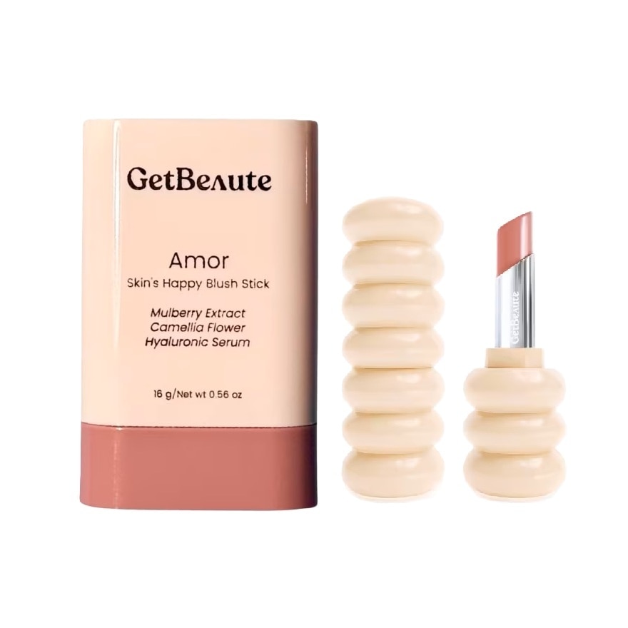 GetBeaute GetBeaute Value Pack Skin's Happy Blush Stick Amor + The Helix Lip Glow 02 Mia