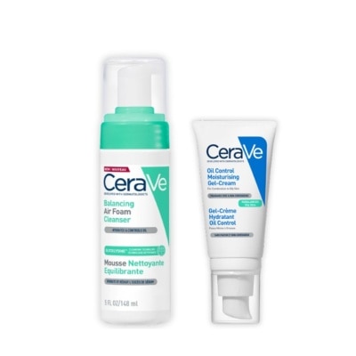Cerave CeraVe Balancing Air Foam Cleanser 148 ml. Oil Control Moisturizing Gel Cream 52 ml.