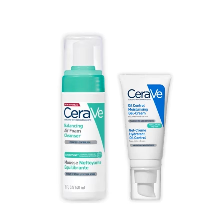CeraVe Balancing Air Foam Cleanser 148 ml.  Oil Control Moisturizing Gel Cream 52 ml.
