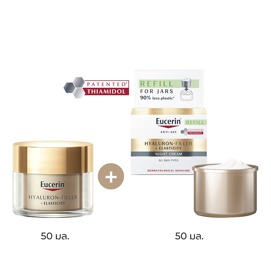 Eucerin Elasticity Night 50 ml+ Elasticity Night Refill 50ml