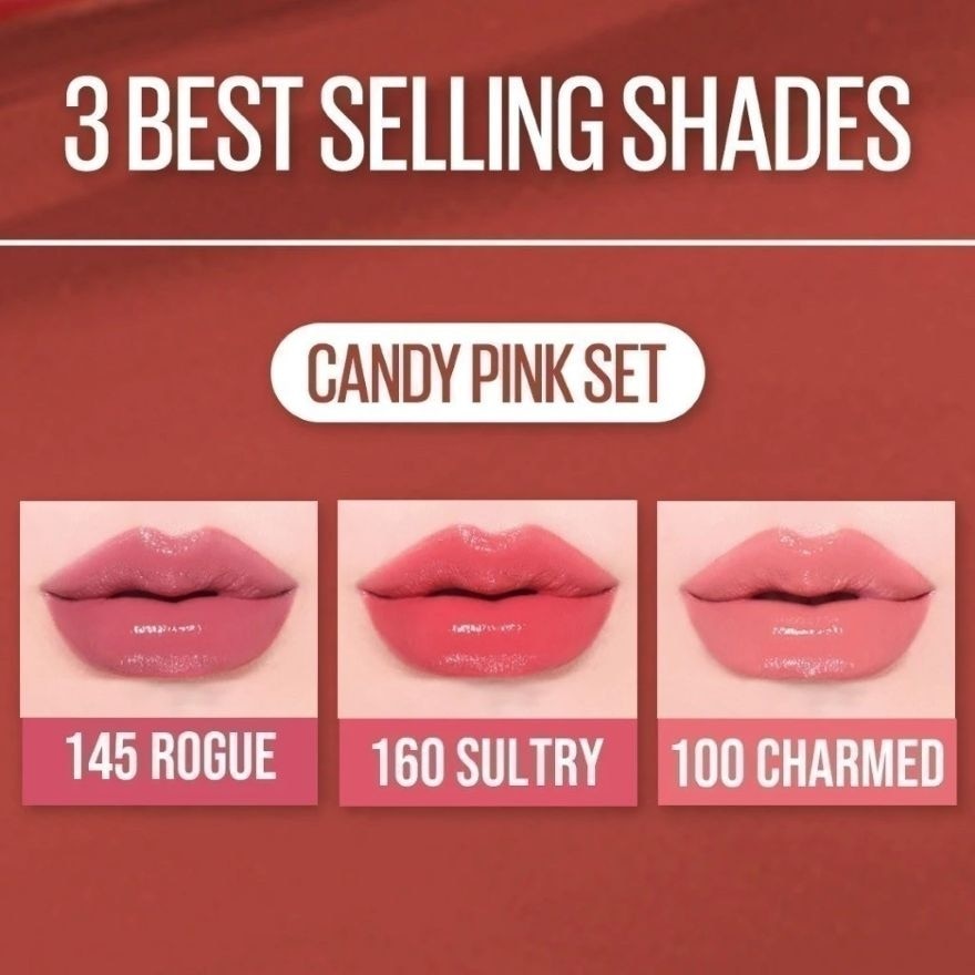 เมย์เบลลีน แพ็คสาม ซุปเปอร์ สเตย์ ไวนิล อิงค์ 4.2มล. 145+160+100