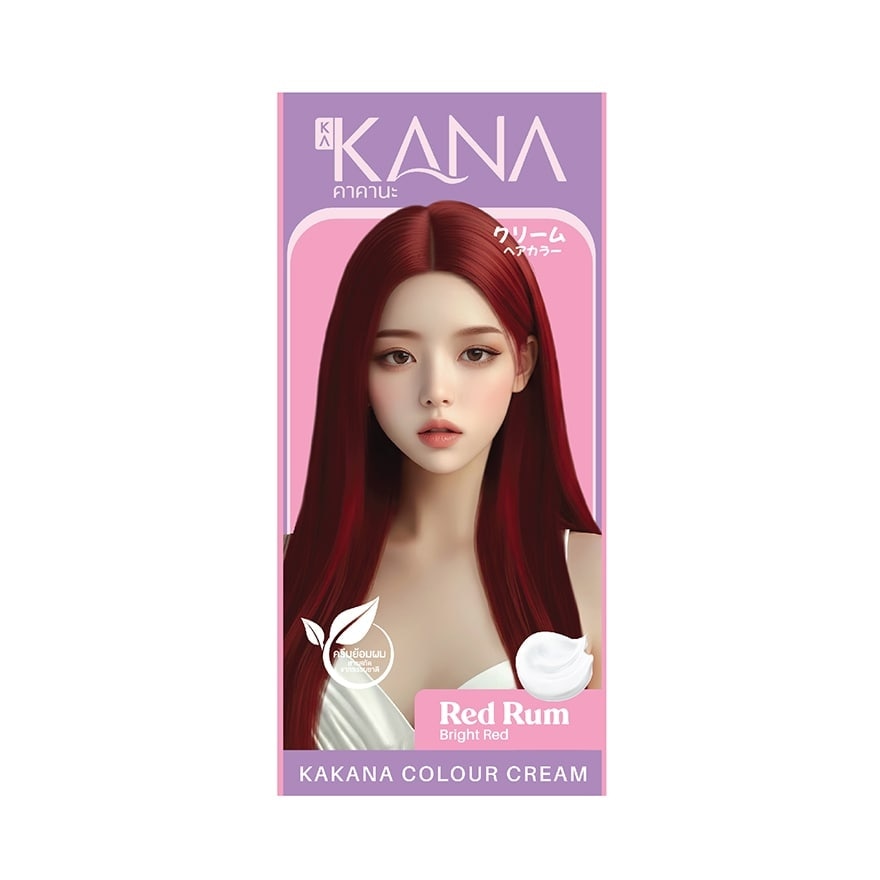 KAKANA คาคานะ แฮร์ คัลเลอร์ ครีม เรด รัม ไบรท์ เรด