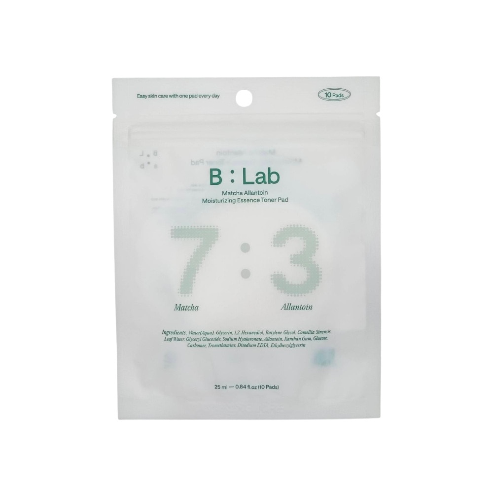 B-Lab Matcha Allanton Moisturizing Essence Toner Pad 10'S