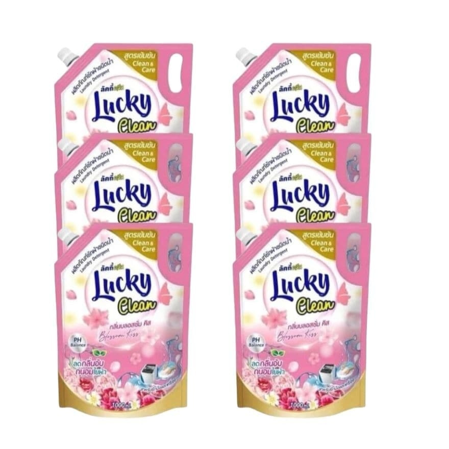 Lucky Value Pack Detergent Blossom Kiss 800ml. X 6pcs.