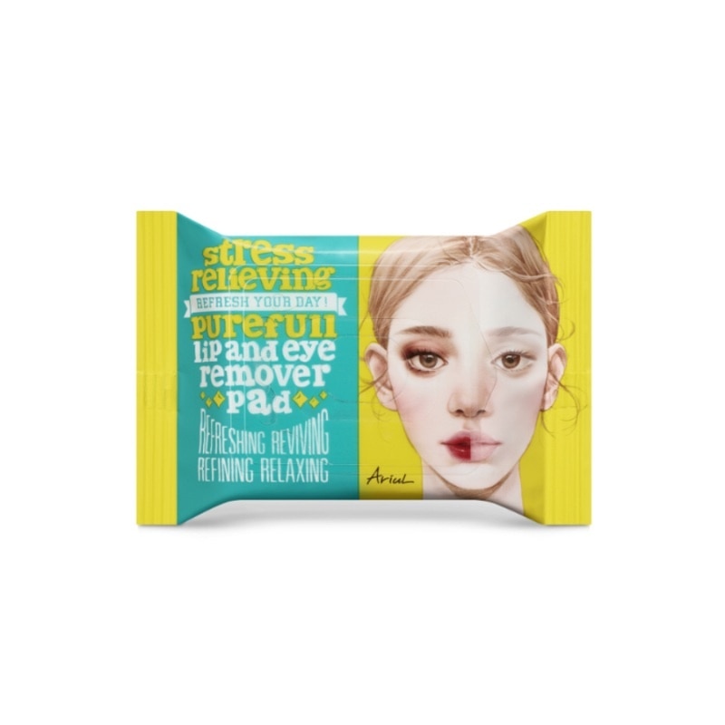 Ariul Stress Relieving Purefull Lip Eye Remover Pad 30'S
