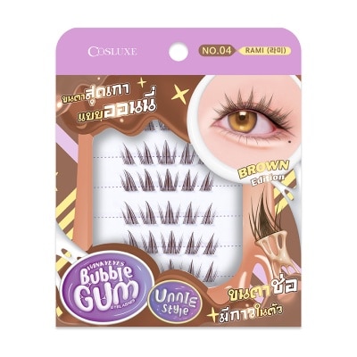 Cosluxe คอสลุคส์ วิ้งค์กี้ อายส์ บับเบิ้ล กัม อายแลชเชส-ออนนี่ สไตล์ 30ชิ้น 04 รามิ