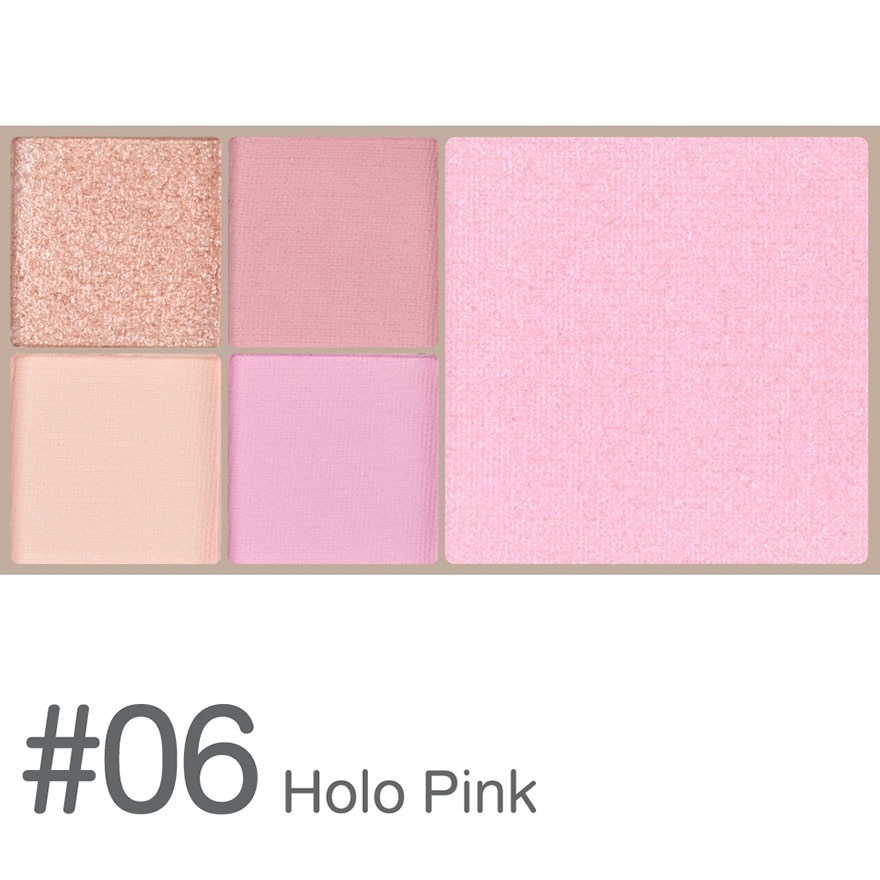 คิวท์เพรส อาย แอนด์ ชีค มินิ พาเลท 7.2ก. 06 โฮโล พิงค์