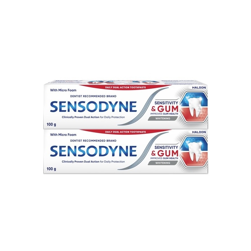 Sensodyne Sensodyne Toothpaste Sensitivity  Gum Whitening 100 G. Twin Pack