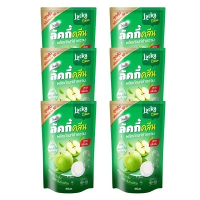 Lucky Lucky Value Pack Dishwashing Liquid Apple 450ml. X 6pcs.
