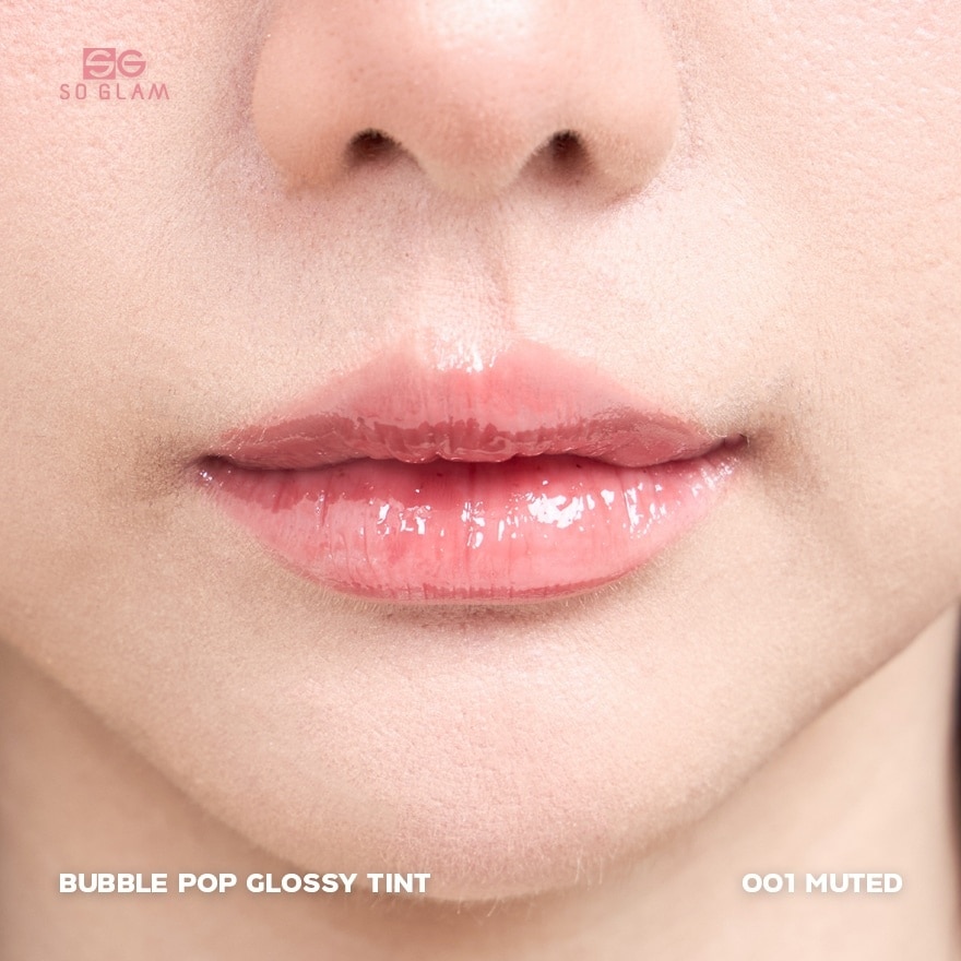 โซ แกลม บับเบิ้ล ป๊อป กลอlซี่ ทินท์ ลิป 3ก. 001 มิ้วเท็ด