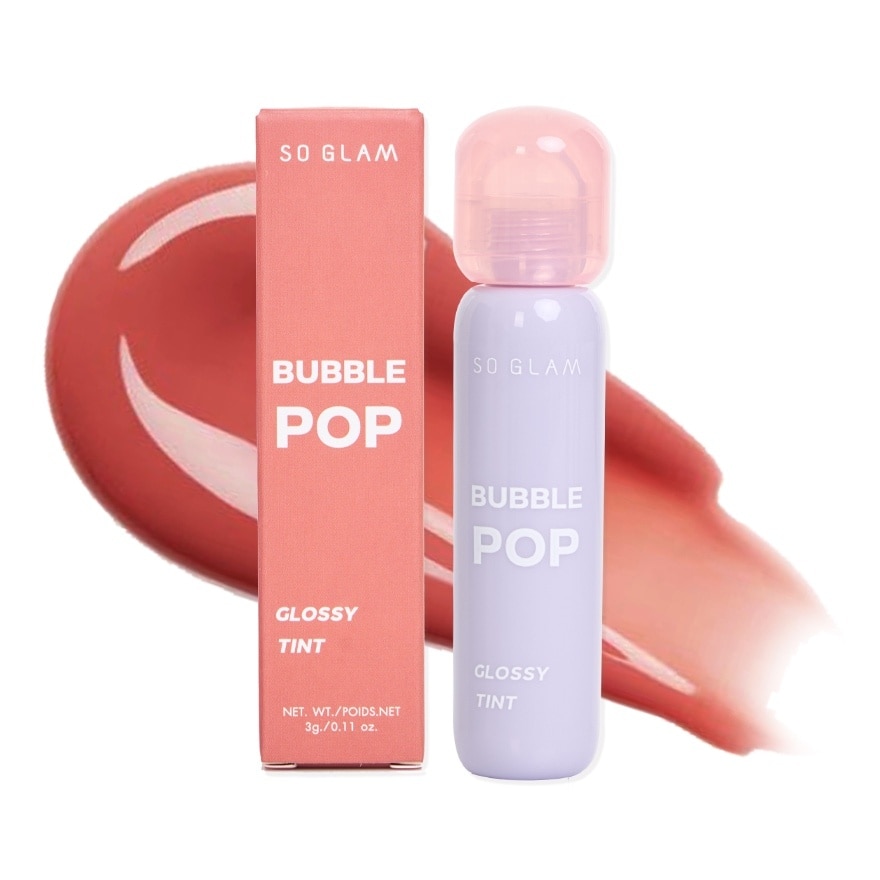 So Glam Bubble Pop Glossy Tint Lip 3g. 002 No Pause