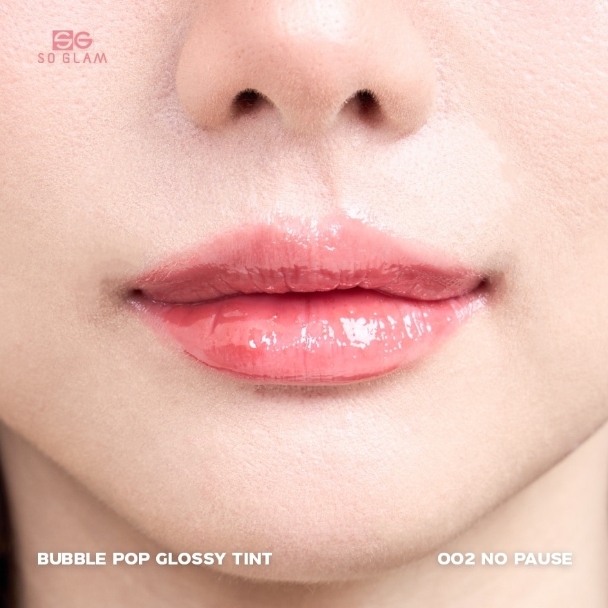 So Glam Bubble Pop Glossy Tint Lip 3g. 002 No Pause