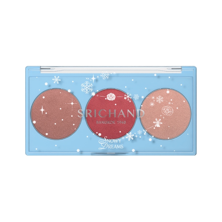 SRICHAND Snowy Dreams Cheek Palette 2g. 03 Crimson Chill