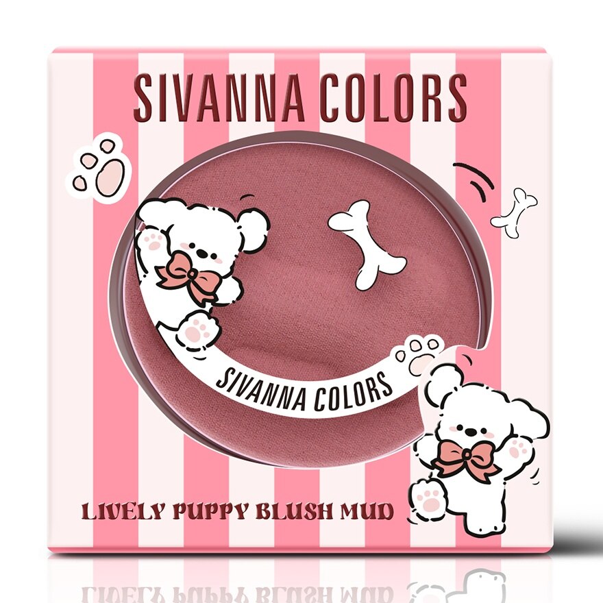 Sivanna Colors Lively Puppy Blush Mud 3.5g. Smoke Raspberry