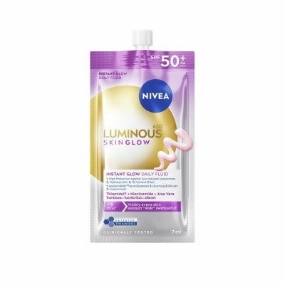 Nivea Luminous 630 - นีเวีย ลูมินัส630 สกิน โกลว์ อินสแตนท์ โกลว์ เดลี่ ฟลูอิด เอสพีเอฟ50+ 7 มล. image