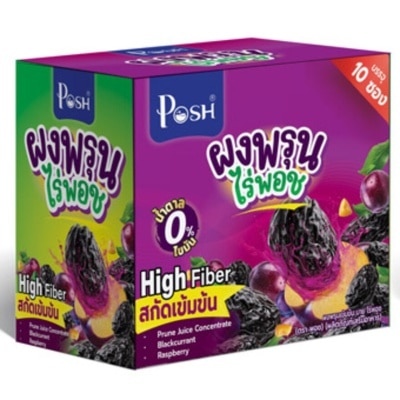 Posh - พอช เมดิก้า ผงพรุน บาย ไร่พอช ผลิตภัณฑ์เสริมอาหาร 10 ซอง