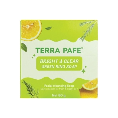 Terra Pafe - เทอร่า พาเฟ่ ไบร์ท แอนด์ เคลียร์ กรีน ริง โซพ 80 กรัม