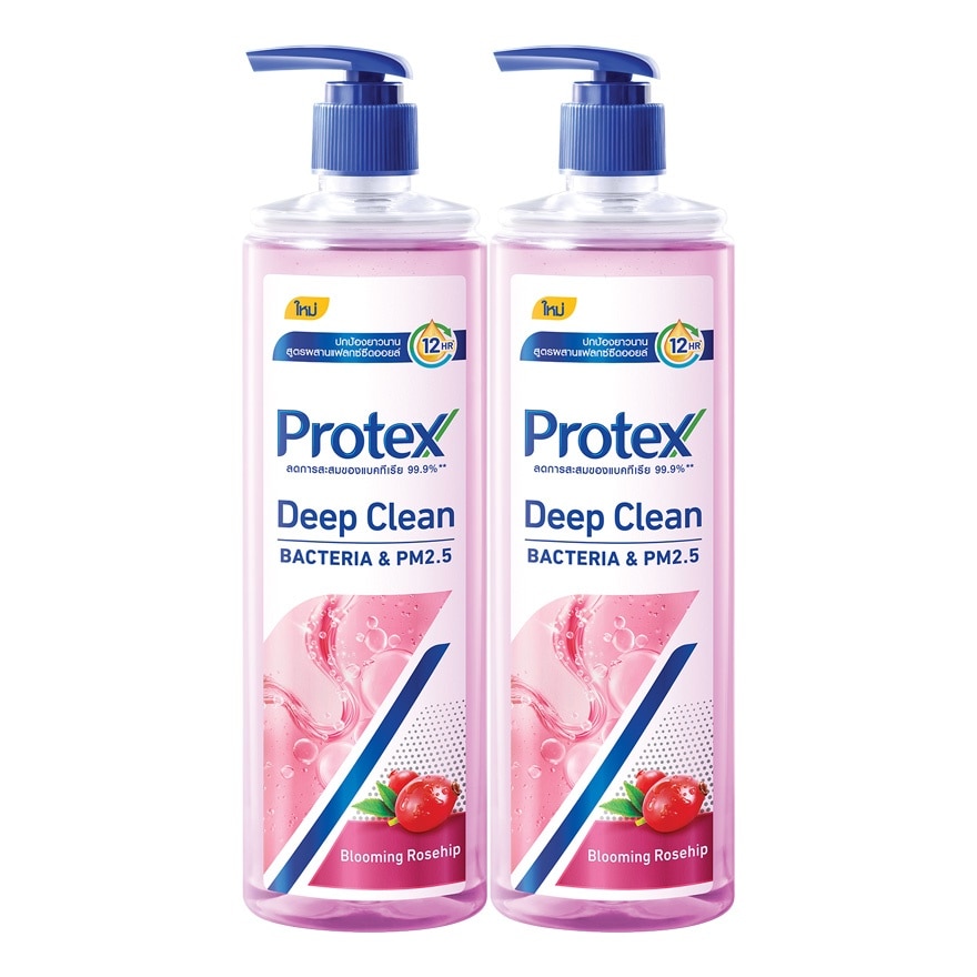 Protex Shower Gel Deep Clean Blooming Rosehip 380 Ml. Twin Pack