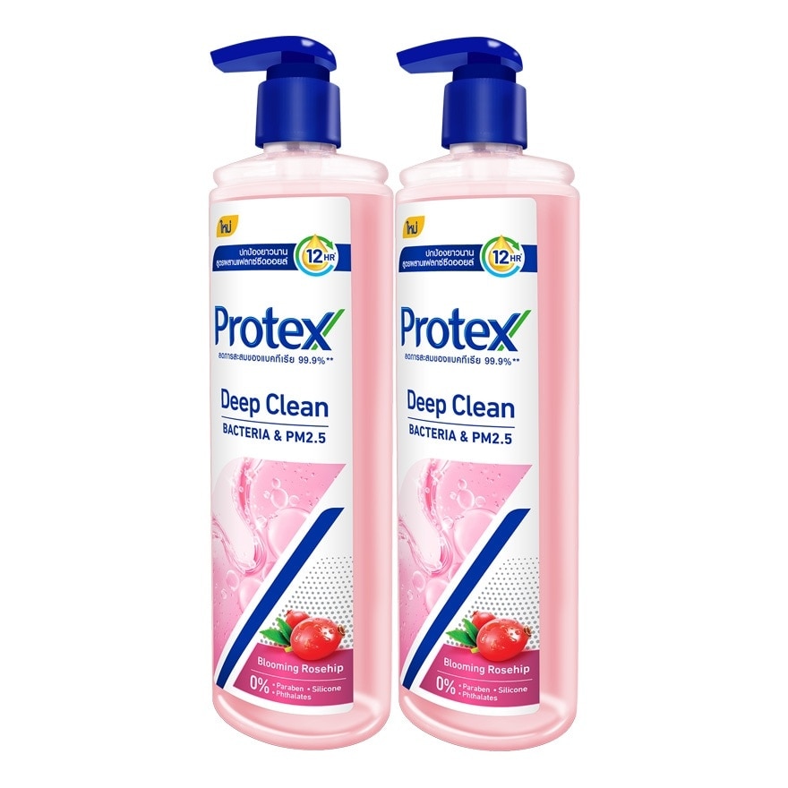 Protex Shower Gel Deep Clean Blooming Rosehip 380 Ml. Twin Pack