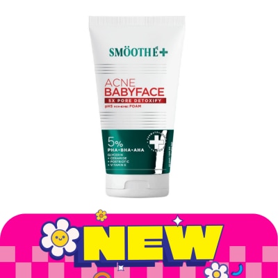 Smooth E - สมูทอี แอคเน่ ไฟว์ ดีท็อกซิฟาย นอน-ไอออนิก โฟมล้างหน้า 80 มล. image