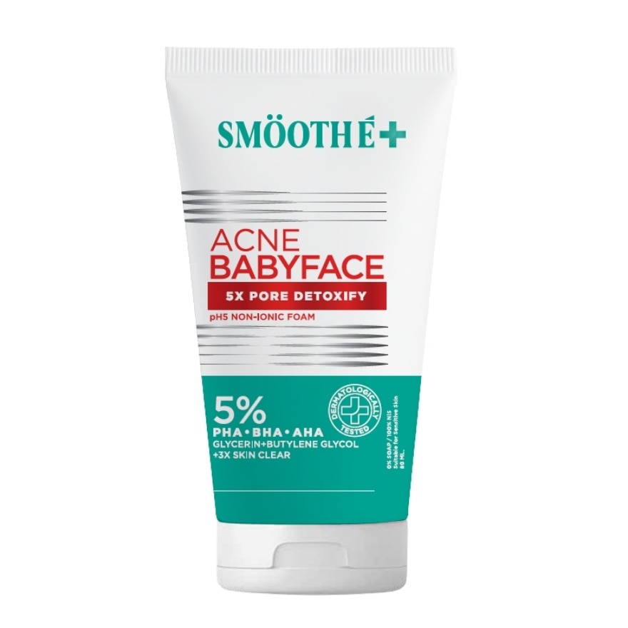 Smooth E Acne5 Detoxify Foam 80 ml.