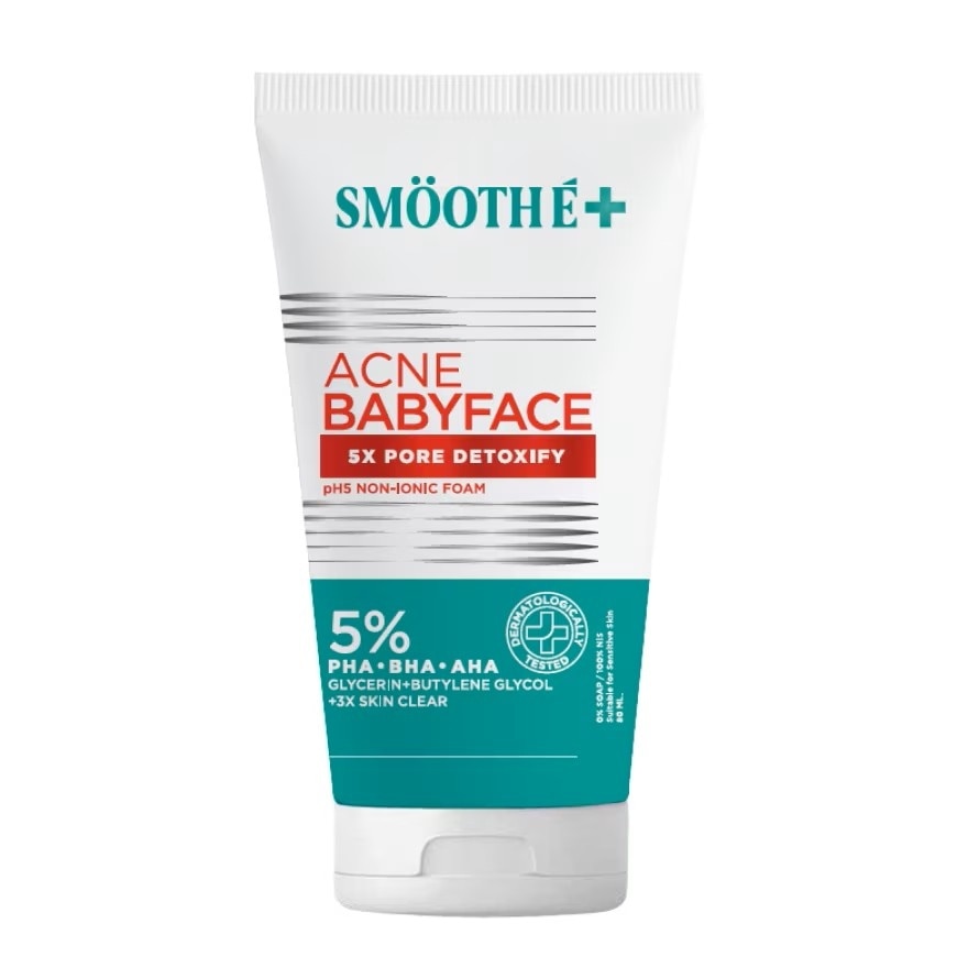 Smooth E Acne5 Detoxify Foam 80 ml.