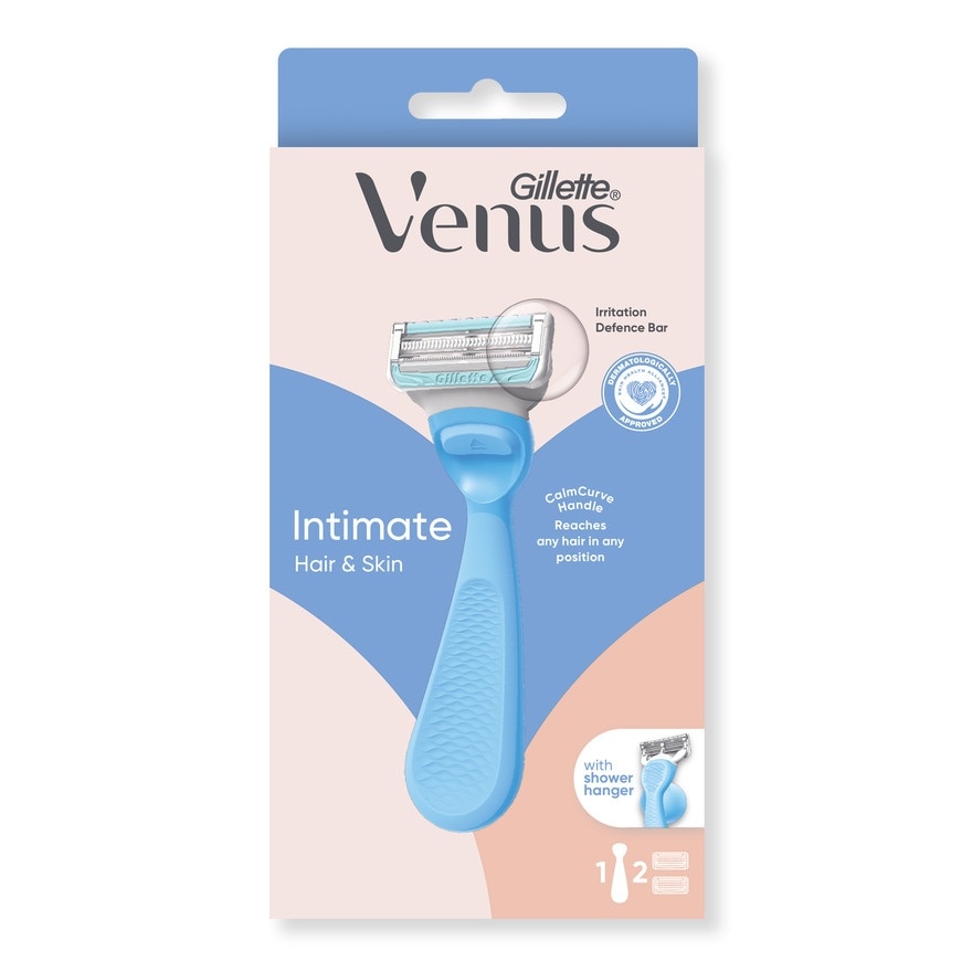 Gillette Venus Intimate Razor 1'S + Blades 2'S