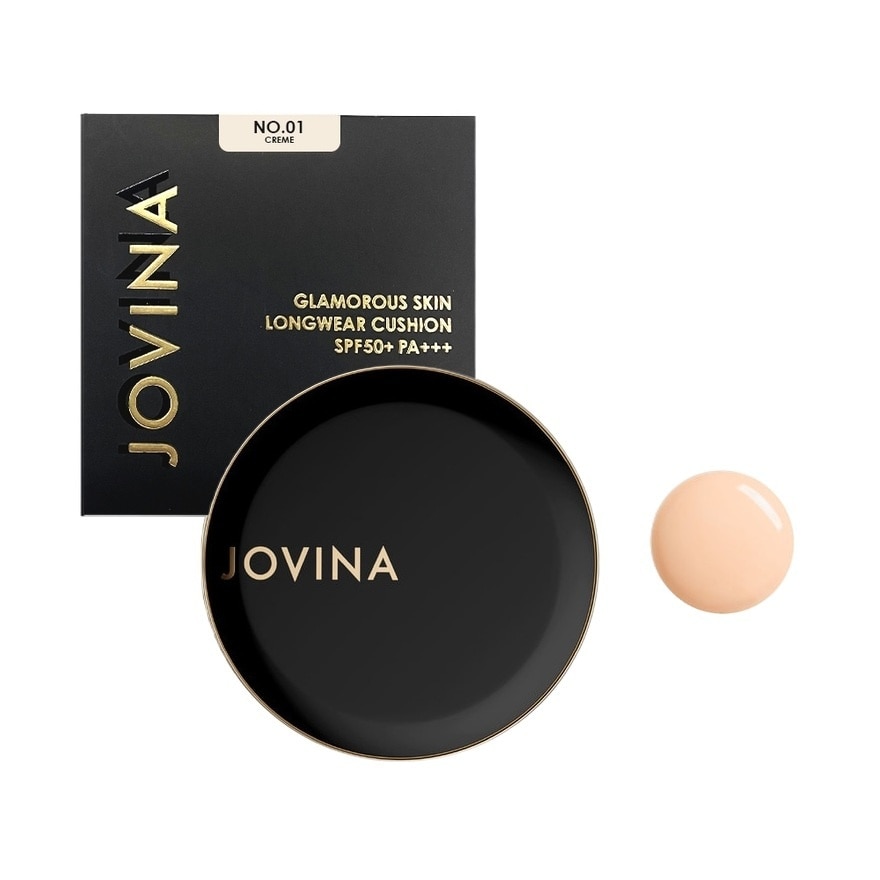 Jovina Glamorous Skin Longwear Cushion SPF50+ PA+++ 12g. 01 Creme
