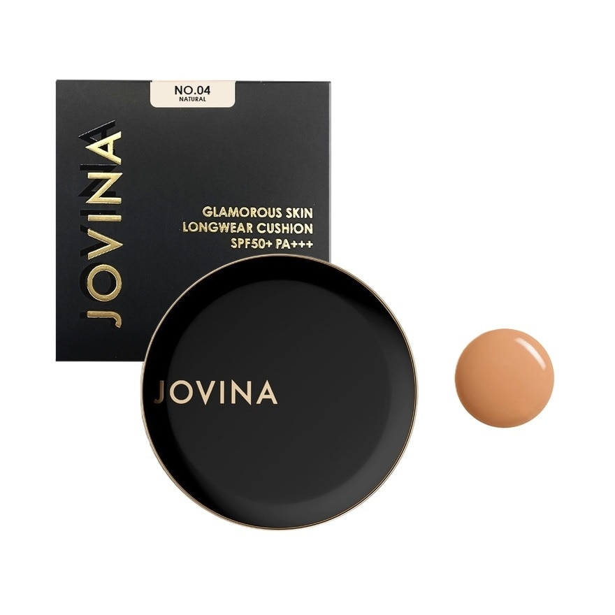 Jovina Glamorous Skin Longwear Cushion SPF50+ PA+++ 12g. 04 Natural
