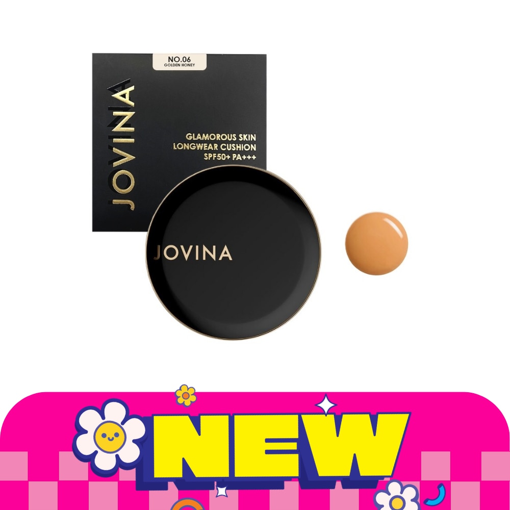 Jovina Glamorous Skin Longwear Cushion SPF50+ PA+++ 12g. 06 Golden Honey image