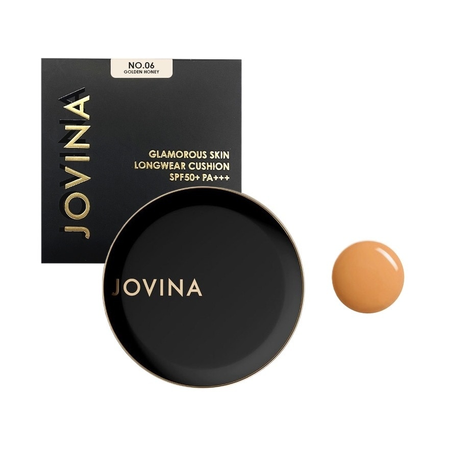 Jovina Glamorous Skin Longwear Cushion SPF50+ PA+++ 12g. 06 Golden Honey