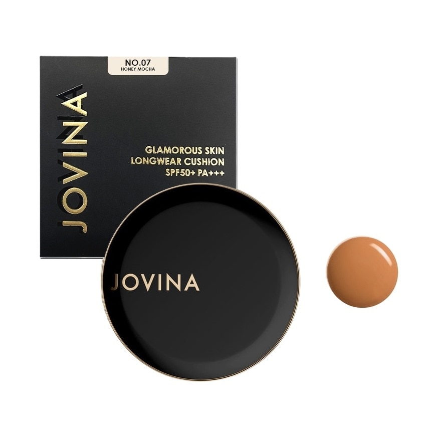 Jovina Glamorous Skin Longwear Cushion SPF50+ PA+++ 12g. 07 Honey Mocha