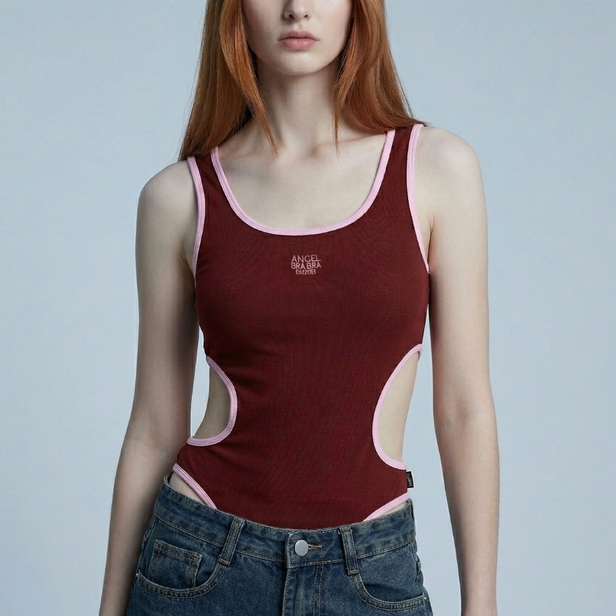 Angel Bra Bra Bodysuit Nikki 1pcs. Red