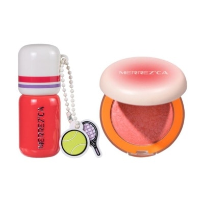 Merrez'Ca - Merrezca Value Pack Turn On Blush 3g. 01Begin + Lasting Round Lip 3g. 09Finalist
