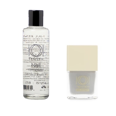 Ten Ten - Ten Ten Value Pack Nail Remover 85ml. + Gel Effect Nail Polish 12ml. NB57 Sweet Cocon