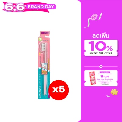 Watsons - Watsons Standard Compact Toothbrush (Soft) 1s.X5