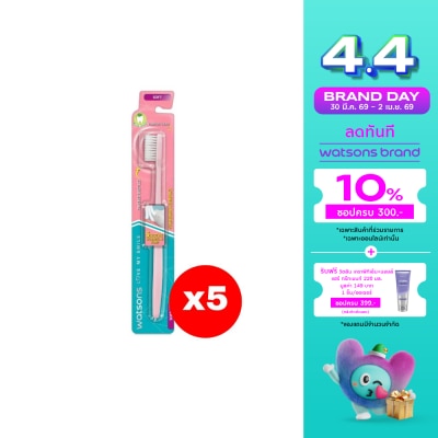 Watsons - Watsons Standard Compact Toothbrush (Soft) 1s.X5