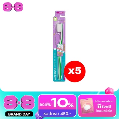 WATSONS - วัตสัน แปรงสีฟัน เจนเทิล ซอฟท์ 1ด้าม.X5 image