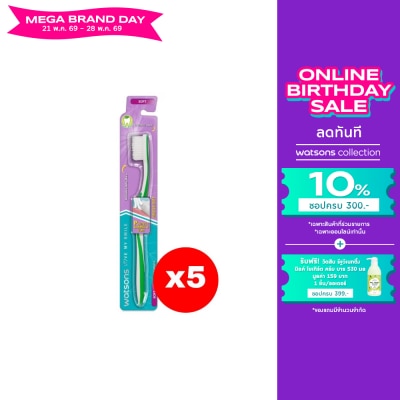 WATSONS - วัตสัน แปรงสีฟัน เจนเทิล ซอฟท์ 1ด้าม.X5