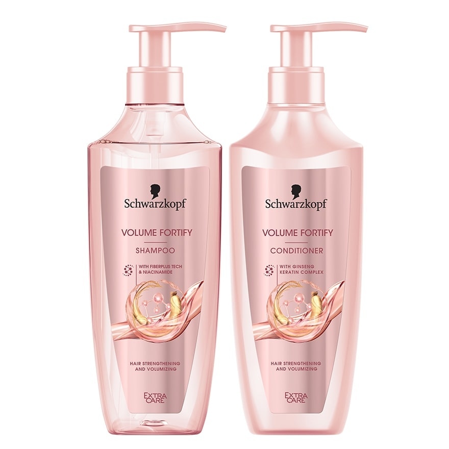 Extra Care Shampoo+Conditioner Volume Fortify 400 Ml.Twin Pack