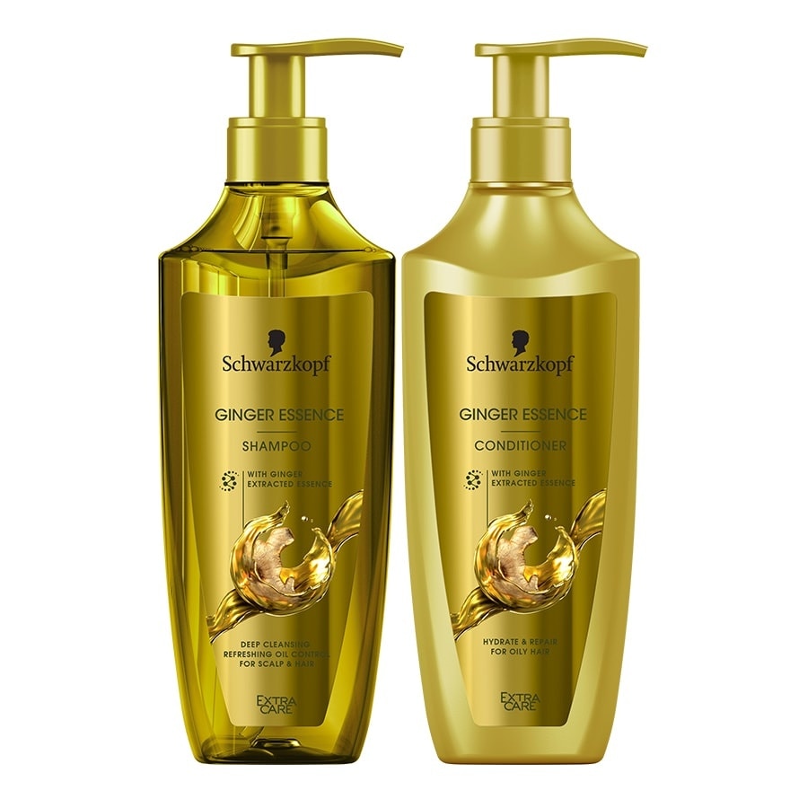 Extra Care Shampoo+Conditioner Ginger Essence 400 Ml.Twin Pack