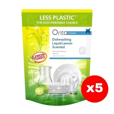 Orita - Orita Dishwashing Liquid Lemon Scented 500ml.X5