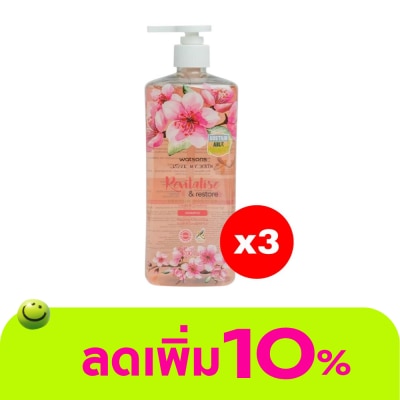 WATSONS - วัตสัน ซากุระ แอนด์ สตรอเบอร์รี่ แชมพู700มล.X3
