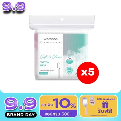 WATSONS - วัตสันสำลีก้าน 200ก้าน.X5 image