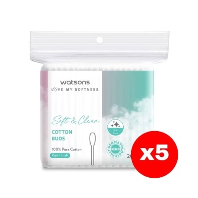 WATSONS - วัตสันสำลีก้าน 200ก้าน.X5