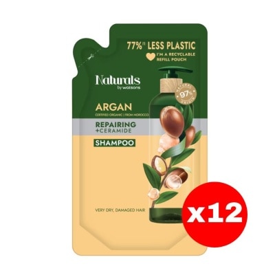 Naturals by Watsons - Naturals by Watsons Argan Repairing Shampoo 450ml.(Refill)X12 image