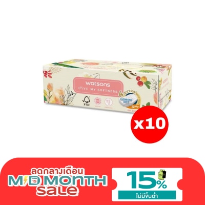 Watsons Watsons Velvety Soft Box Tissues (X Flower 3) 3ply x 100sheets.X10 This item cannot s image