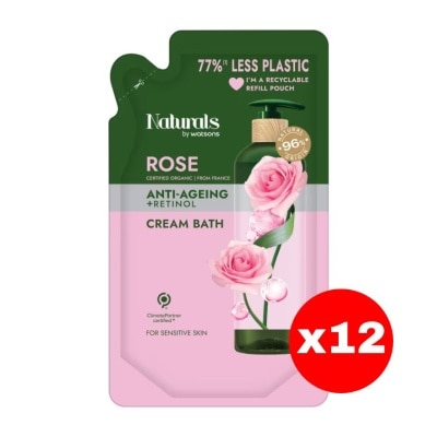 Naturals by Watsons - Naturals by Watsons Rose Cream Bath 450ml (Refill)X12 image