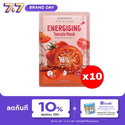 WATSONS - วัตสัน เอนเนอไจซิ่ง โทเมโท มาสก์ 1แผ่น.X10