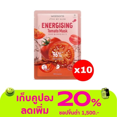 WATSONS - วัตสัน เอนเนอไจซิ่ง โทเมโท มาสก์ 1แผ่น.X10